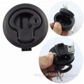 Marine Nylon Plastic Deck Slam Latch Black Pull Round Locked